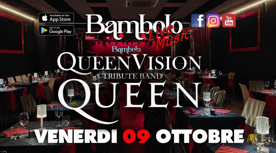 Evento Queen Vision Tribute Full Band Locandina Queen Vision Tribute Full Band - venerdì 9 ottobre ore 22:30 - 00:30