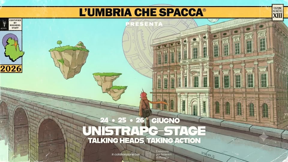 Evento Unistrapg Stage – L’umbria Che Spacca 2026 Locandina Unistrapg Stage – L’umbria Che Spacca 2026 - da mercoledì 24 giugno - venerdì 26 giugno 2026 ore 17:00 ore 18:30