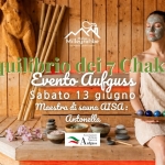 Evento Aufguss “Equilibrio dei 7 Chakra” – Sabato 13 giugno Evento Aufguss "Equilibrio dei 7 Chakra" - Sabato 13 giugno