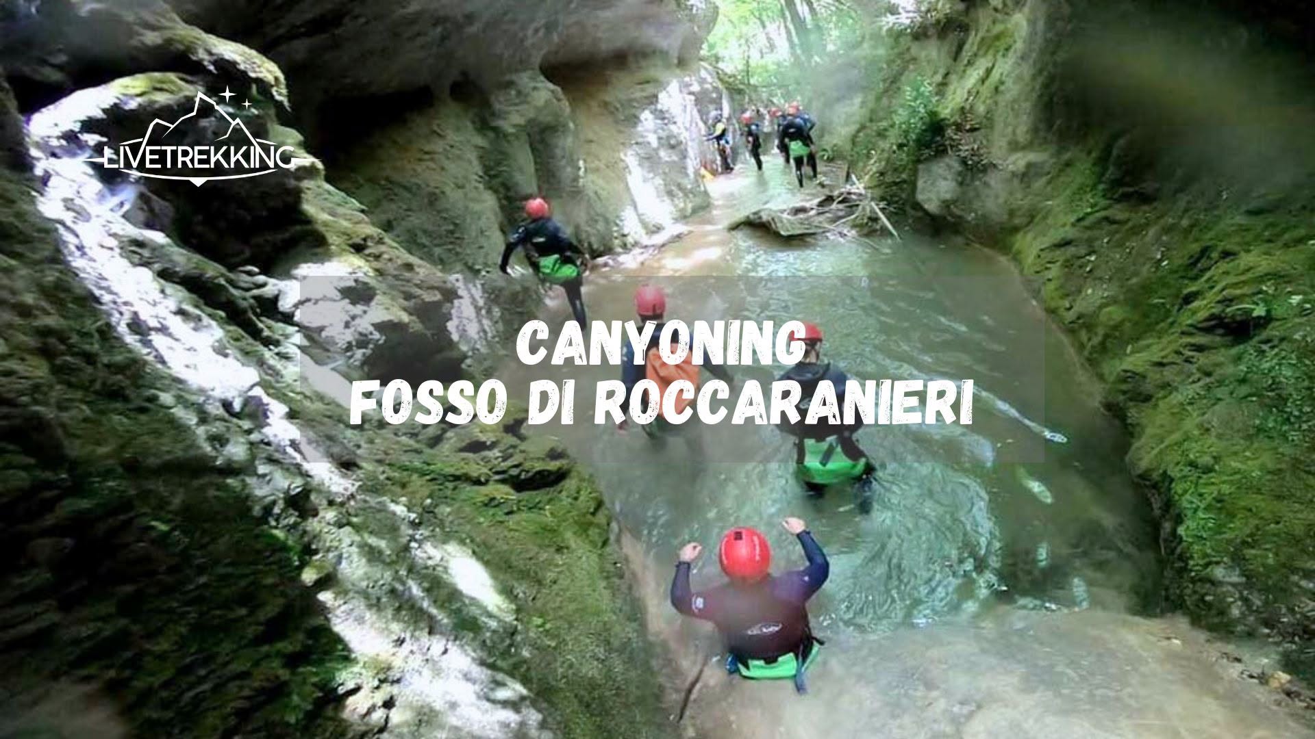 Evento Canyoning Experience Fosso Roccaranieri Locandina Canyoning Experience Fosso Roccaranieri - domenica 12 luglio ore 10:00 - 15:00