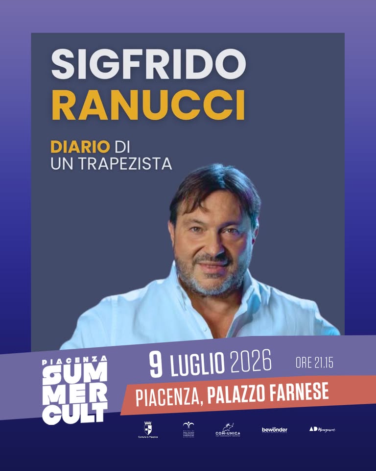 Evento Sigfrido Ranucci – Diario di un Trapezista Locandina Sigfrido Ranucci – Diario di un Trapezista - giovedì 9 luglio ore 21:15 - 23:15