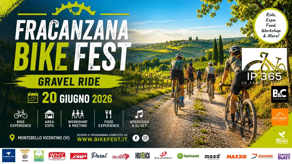 Evento Fracanzana Bike Fest Gravel Ride Locandina Fracanzana Bike Fest Gravel Ride - sabato 20 giugno ore 09:00 - 11:00