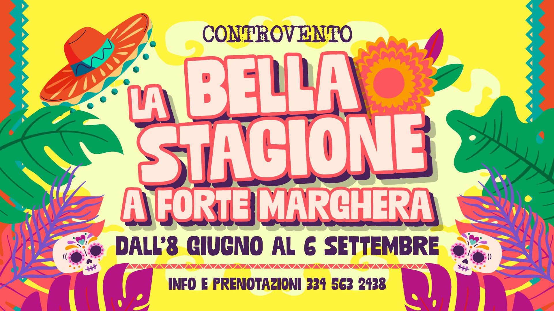 Evento La Bella Stagione A Forte Marghera Mese Di Giugno Locandina La Bella Stagione A Forte Marghera Mese Di Giugno - da giovedì 11 giugno - martedì 30 giugno 2026 ore 17:30 ore 23:45