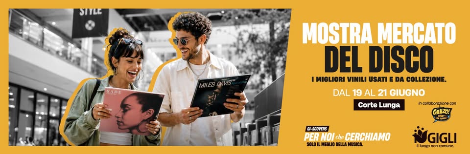 Evento 1a Mostra Mercato del Disco – FIRENZE I Gigli Locandina 1a Mostra Mercato del Disco – FIRENZE I Gigli - da venerdì 19 giugno - domenica 21 giugno 2026 ore 09:00 ore 21:00