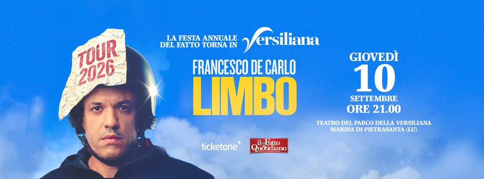 Evento Francesco De Carlo alla Festa del Fatto Locandina Francesco De Carlo alla Festa del Fatto - giovedì 10 settembre ore 21:00 - 23:00