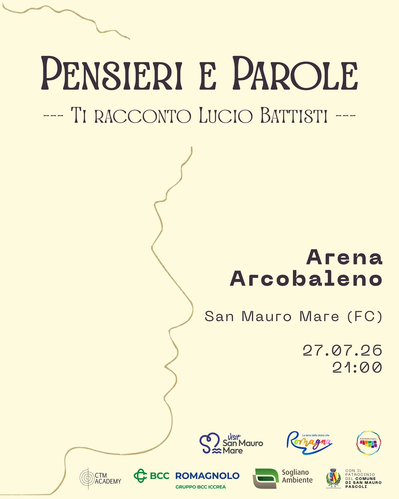 Evento Pensieri E Parole Locandina Pensieri E Parole - lunedì 27 luglio ore 21:00 - 23:30