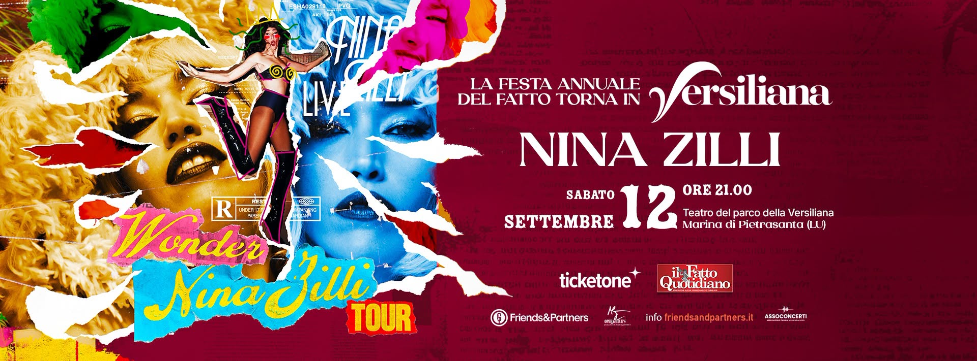 Evento Nina Zilli alla Festa del Fatto Locandina Nina Zilli alla Festa del Fatto - sabato 12 settembre ore 21:00 - 23:00