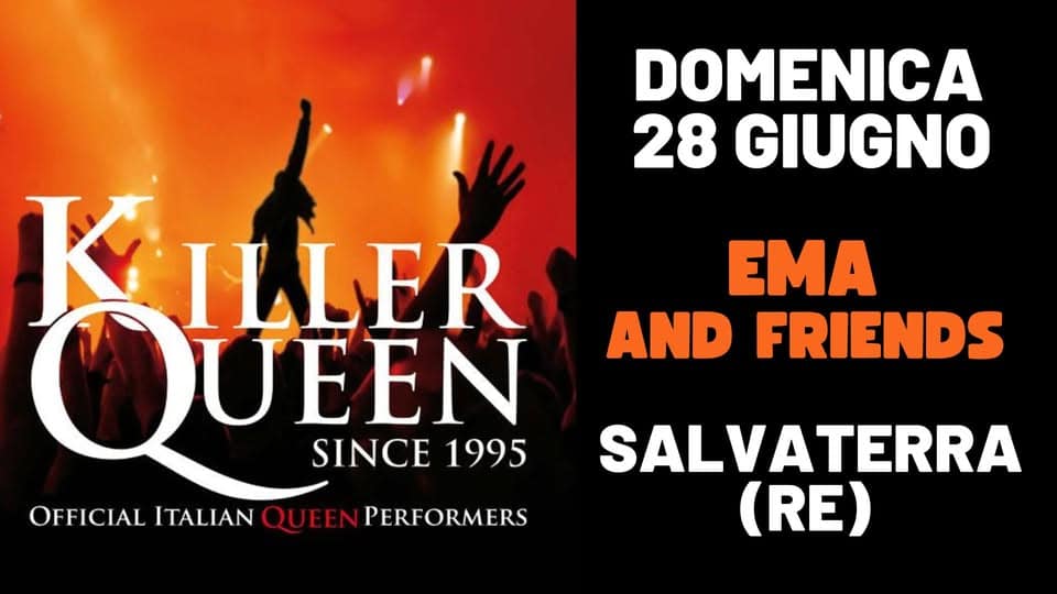 Evento Killer Queen live@Salvaterra (RE) Locandina Killer Queen live@Salvaterra (RE) - domenica 28 giugno ore 21:30 - 23:30