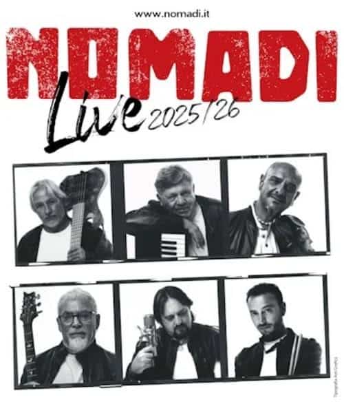 Evento Nomadi Locandina Nomadi - venerdì 26 giugno ore 21:15 - 23:15