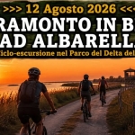 Tramonto in bici ad Albarella Tramonto in bici ad Albarella