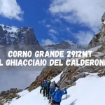 Corno Grande 2912mt dal Ghiacciaio del Calderone