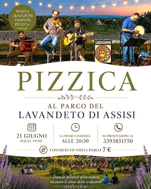 Evento Pizzica al Parco del Lavandeto Locandina Pizzica al Parco del Lavandeto - domenica 21 giugno ore 19:00 - 21:00