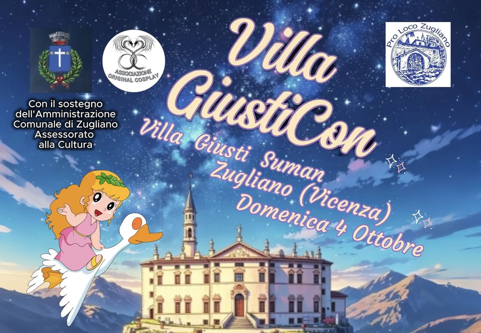 Evento Villa GiustiCon Locandina Villa GiustiCon - domenica 4 ottobre ore 11:00 - 13:00