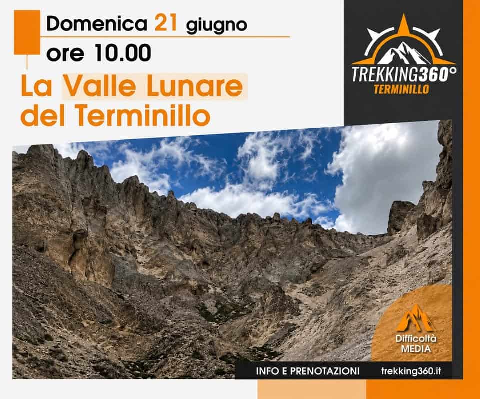 Evento Trekking nella Valle Lunare del Terminillo Locandina Trekking nella Valle Lunare del Terminillo - domenica 21 giugno ore 10:00 - 12:00