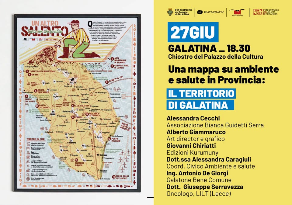 Evento Presentazione di “Un altro Salento. Carta non solo turistica” Il territorio di Galatina e limitrofi Locandina Presentazione di “Un altro Salento. Carta non solo turistica” Il territorio di Galatina e limitrofi - sabato 27 giugno ore 18:30 - 21:30