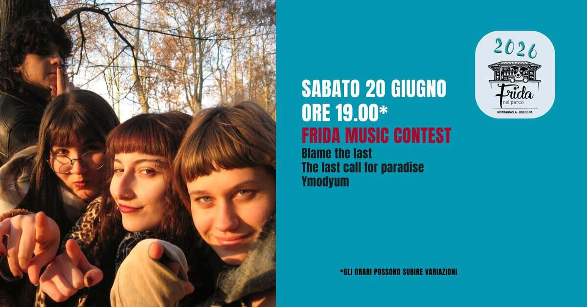Evento Frida Muisca contest, sul palco band emergenti Locandina Frida Muisca contest, sul palco band emergenti - sabato 20 giugno ore 20:30 - 22:30