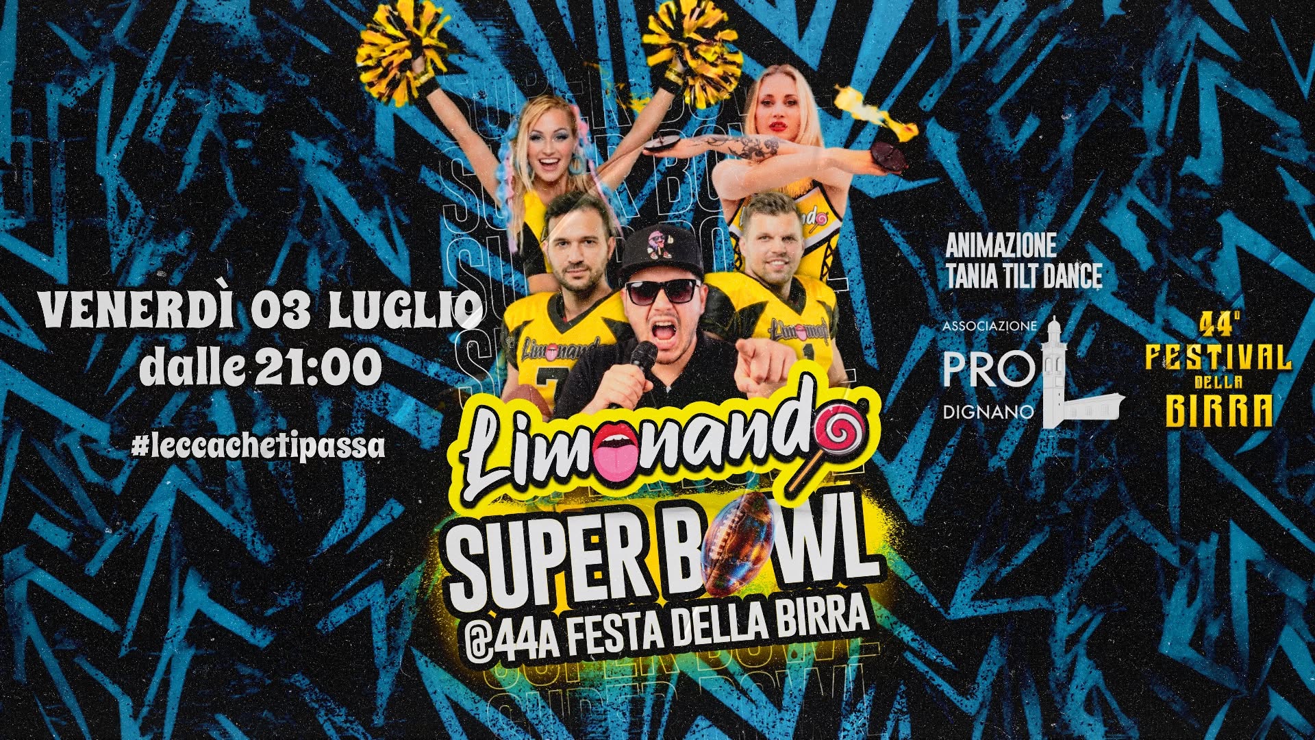Evento Limonando – 44a Festa Della Birra – Dignano 03.07.2026 Locandina Limonando – 44a Festa Della Birra – Dignano 03.07.2026 - venerdì 3 luglio ore 21:00 - 23:00