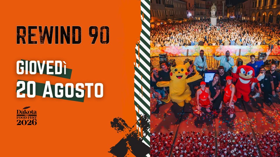Evento REWIND 90 Dakota Pub @Vigonza (PD) Locandina REWIND 90 Dakota Pub @Vigonza (PD) - giovedì 20 agosto ore 22:00 - 00:00