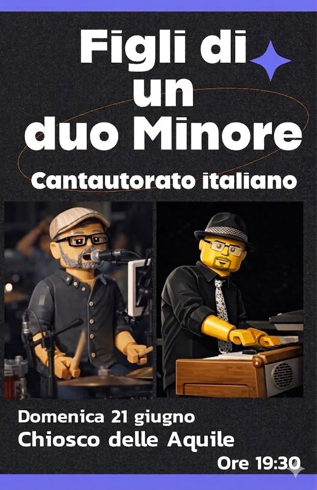 Evento Concerto cantautori italiani al tramonto Locandina Concerto cantautori italiani al tramonto - domenica 21 giugno ore 19:30 - 21:30