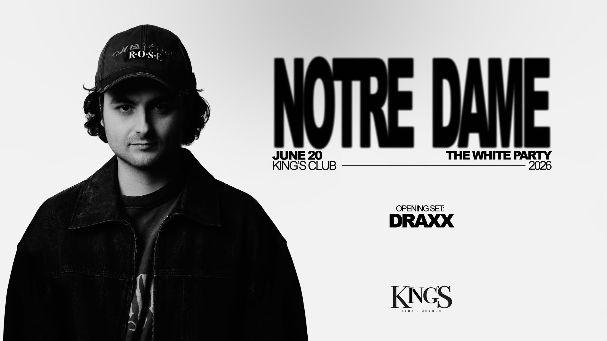 Evento 20.06 Notredame Draxx Locandina 20.06 Notredame Draxx - da sabato 20 giugno - domenica 21 giugno 2026 ore 23:30 ore 06:00