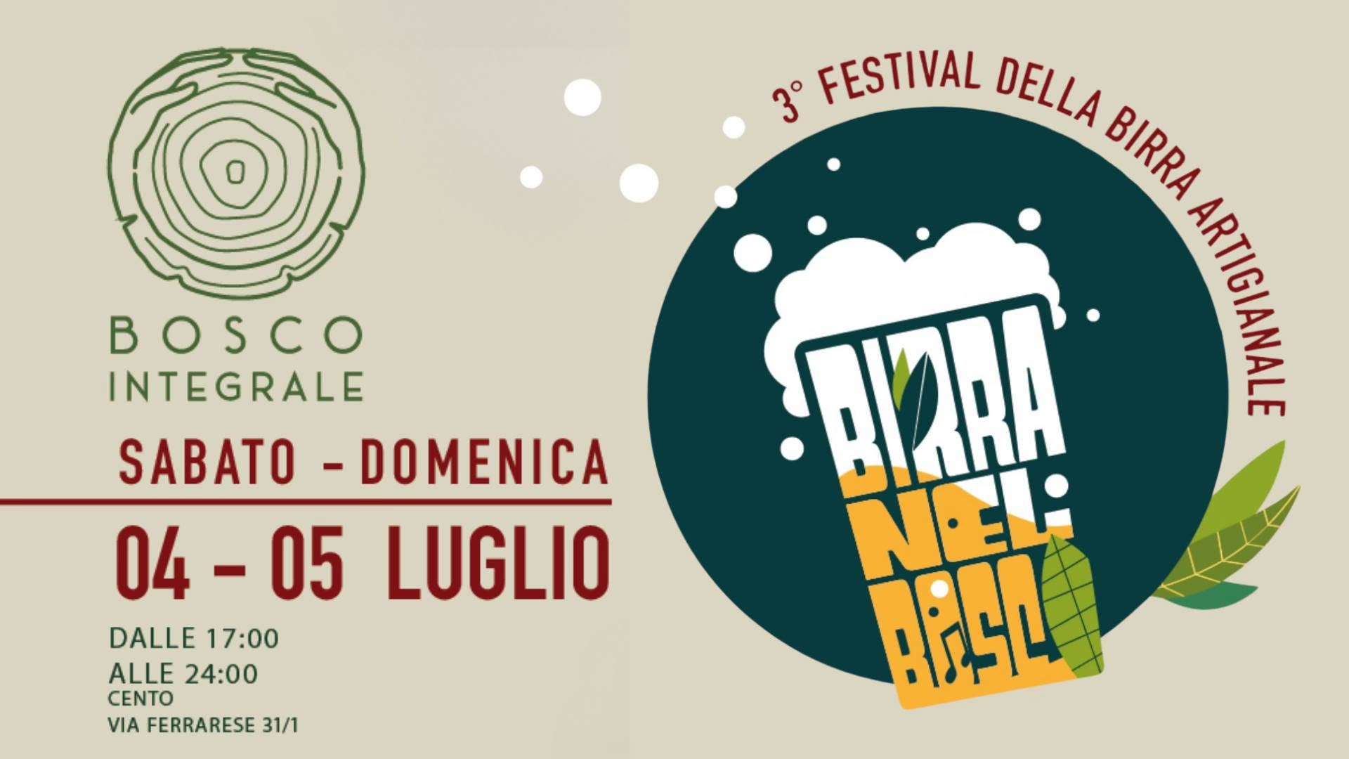 Evento Birra nel Bosco Locandina Birra nel Bosco - da sabato 4 luglio - domenica 5 luglio 2026 ore 17:00 ore 23:45