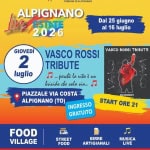 Tributo Vasco Rossi Alpignano Live Piazzale Via Costa