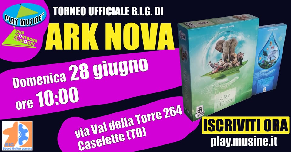 Evento Torneo di Ark Nova Locandina Torneo di Ark Nova - domenica 28 giugno ore 10:00 - 12:00