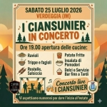 I CIANSUNIER – Sabato 25 Luglio 2026 – Verdeggia ( im ) I CIANSUNIER - Sabato 25 Luglio 2026 - Verdeggia ( im )