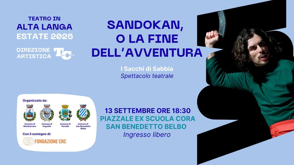 Evento Sandokan, o la fine dell’avventura Locandina Sandokan, o la fine dell’avventura - domenica 13 settembre ore 18:30 - 20:30