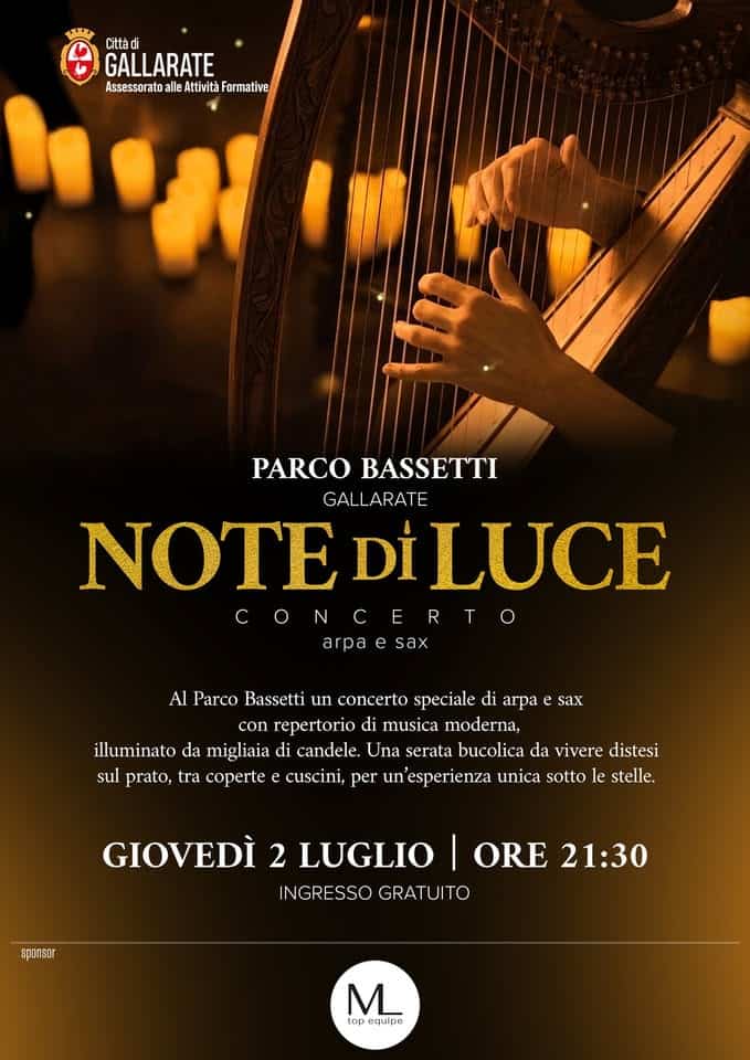 Evento Note Di Luce Locandina Note Di Luce - giovedì 2 luglio ore 21:30 - 23:30