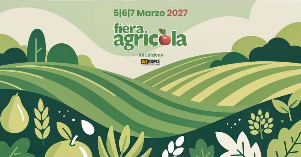 Evento Fiera Agricola – XX Edizione Locandina Fiera Agricola – XX Edizione - da venerdì 5 marzo - domenica 7 marzo 2027 ore 09:00 ore 18:00