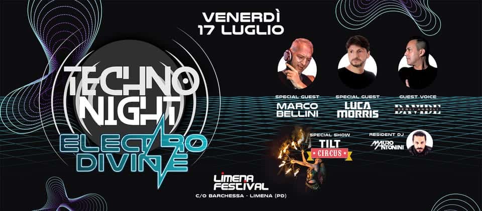 Evento Techno Night Locandina Techno Night - venerdì 17 luglio ore 22:30 - 00:30