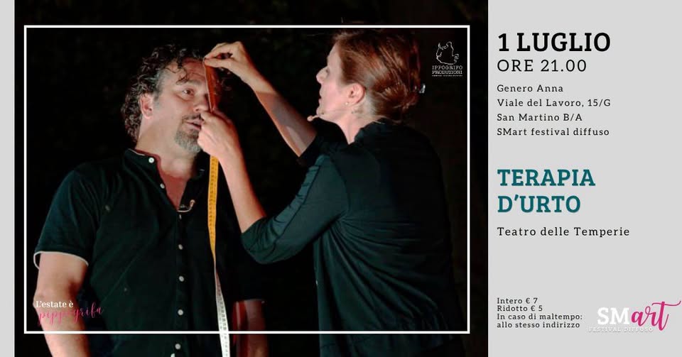 Evento TERAPIA D’URTO – SMart festival diffuso Locandina TERAPIA D’URTO – SMart festival diffuso - mercoledì 1 luglio ore 21:00 - 23:00