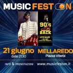 90’s BACK + GIGI DAG DJ SET | Music Fest-ON – Mellaredo di Pianiga – 21 giugno 2026 Potrebbe essere un'immagine raffigurante il seguente testo "MUSIC FEST MUSICFESTON ON 9Q's BACK LIVE BAND DJS JSET GIGI DAG TRIBUTE 21 giugno MELLAREDO dalle dalle21:30 21:30 Piazza Viterbi Cever INFO & PRENOTAZIONI www.musicfeston.it MUSIC FEST CON N. HRLARFDS2099"