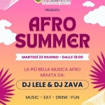 Immagine evento Afro Summer – Dj Lele E Dj Zava & Ceres Lager Official Party! – Chalet Lo Sbarello a Jesi (AN) Afro Summer - Dj Lele E Dj Zava & Ceres Lager Official Party! - Chalet Lo Sbarello a Jesi (AN) il 23 giugno 2026