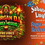 Immagine evento AFRO VIBES DJ Morgan & Andrea Meggio – Sagra del Redentore (P.di Barbarano) a Villaga (VI) AFRO VIBES DJ Morgan & Andrea Meggio - Sagra del Redentore (P.di Barbarano) a Villaga (VI) il 18 luglio 2026