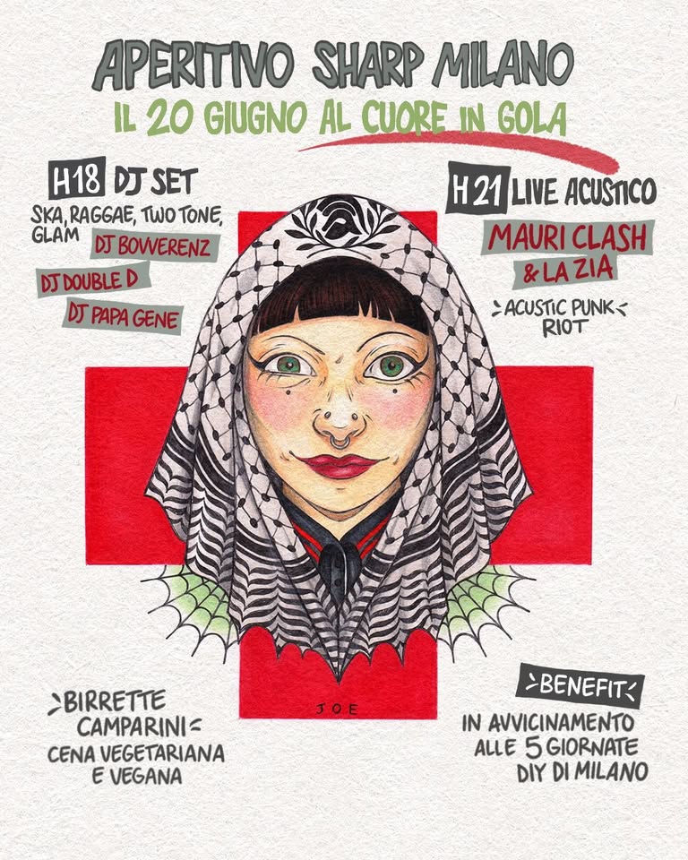 Evento Aperitivo Sharp Milano Locandina Aperitivo Sharp Milano - sabato 20 giugno ore 18:00 - 20:00