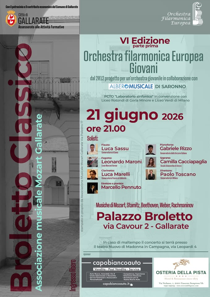 Evento Broletto Classico Locandina Broletto Classico - domenica 21 giugno ore 21:00 - 23:00