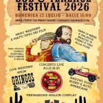 Bud & Terence Festival 2026 Potrebbe essere un'immagine raffigurante il seguente testo "INGRESSO INGRESSOGRATUTO GRATUITO BUD & TERENGE FESTIVAL 2026 DOMENICA 12 LUGLIO DALLE H:00 AREA FESTE VIA PRIMO MAGGIO CASSANO (A) MENU TIPICI DEI WESTERN FILM E PIATTI PER PICCOLI COWBOY: GONFIABILI, TRUCCABIMBI E GIOCHI GARA DI BIRRE FERRO BRACCIOE BRACCIO ESALSICCE, DI ALLA E FUNE TIRO CONCERTO LIVE ALLE 21.30 DUNE BUGGY আ BAND! たの味思トにお下! 파이보 LIVE WESTERN SHOW GRINGOS SHOW BUGGY AMERICANE E AUTO RADUNO UИE ESTERN DUNE KEKLIK 火 PREMIAZIONE MIGLIOR COSPLAY NON MANCATE, ALTRIMENTI CI ARRABBIAMO! MTGCIOLONE FRIENDS FAN PREUBATE"