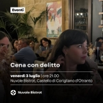 Immagine evento Cena con delitto “Mamma li turchi” al Castello Volante di Corigliano d’Otranto a Corigliano d’Otranto (LE) Cena con delitto "Mamma li turchi" al Castello Volante di Corigliano d'Otranto a Corigliano d'Otranto (LE) il 3 luglio 2026