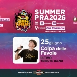 Colpa delle Favole – ULTIMO Tribute Band Potrebbe essere un'immagine raffigurante il seguente testo "OGNI LIVE MUSIC SERA FOOD FOOD&BEVERAGE FOOD & BEVERAGE DALLE ALLEORE ORE SPORT 8.0 SPETTACOLO SUMMER PRA2026 11 GIUGNO 28 GIUGNO colinboradtane Pρ C Cltbad UWDRA UH 聯 PRESSO Prà Conselve INIZIO CONCERTI I ORE 2200 LP 25giugno 25 giugno Colpa delle Favole ULTIMO TRIBUTE BAND Ultino MEDIA PARTNER COMPANY RABO MEDIA PARTNER"