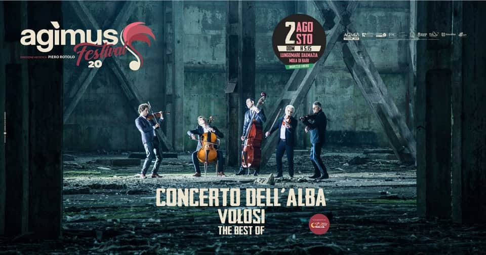 Evento Concerto Dell’alba – Volosi.. The Best Of Locandina Concerto Dell’alba – Volosi.. The Best Of - domenica 2 agosto ore 05:15 - 06:30