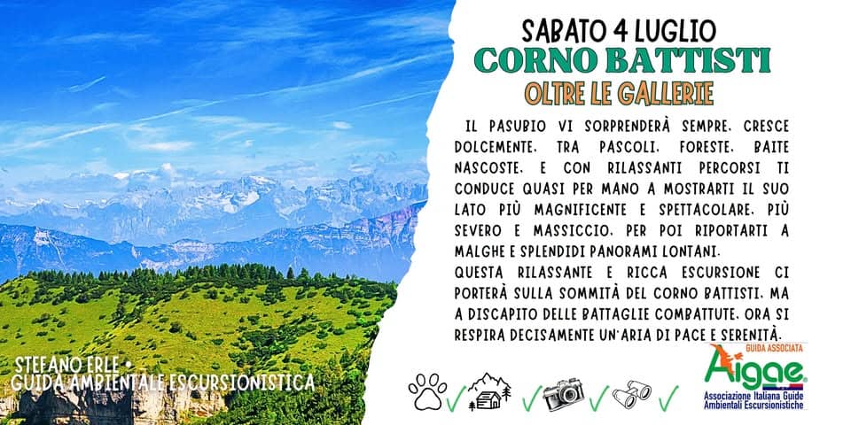 Evento Corno Battisti Oltre Le Gallerie Locandina Corno Battisti Oltre Le Gallerie - sabato 4 luglio ore 08:30 - 13:30