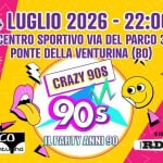 Immagine evento Crazy 90s – Ponte della Venturina (BO) a Ponte della Venturina (BO) Crazy 90s - Ponte della Venturina (BO) a Ponte della Venturina (BO) il 4 luglio 2026