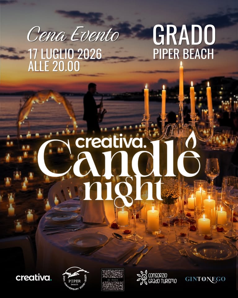Evento Creativa Candle Night Locandina Creativa Candle Night - venerdì 17 luglio ore 20:00 - 22:00