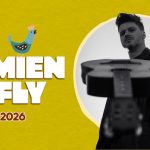 Damien McFly Potrebbe essere un contenuto grafico raffigurante il seguente testo "CON CER CAMPO CAMPOE f GIRASOLI DAMIEN MOFLY 20 giugno 2026 ore 20.30"