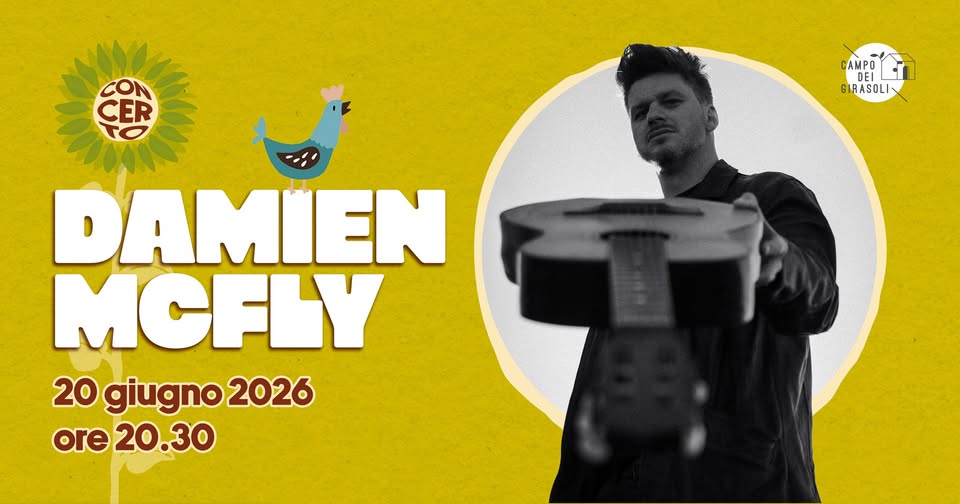 Evento Damien McFly Locandina Damien McFly - sabato 20 giugno ore 20:30 - 22:30