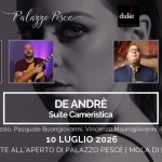 Immagine evento De Andrè Suite cameristica a Mola di Bari (BA) De Andrè Suite cameristica a Mola di Bari (BA) il 10 luglio 2026