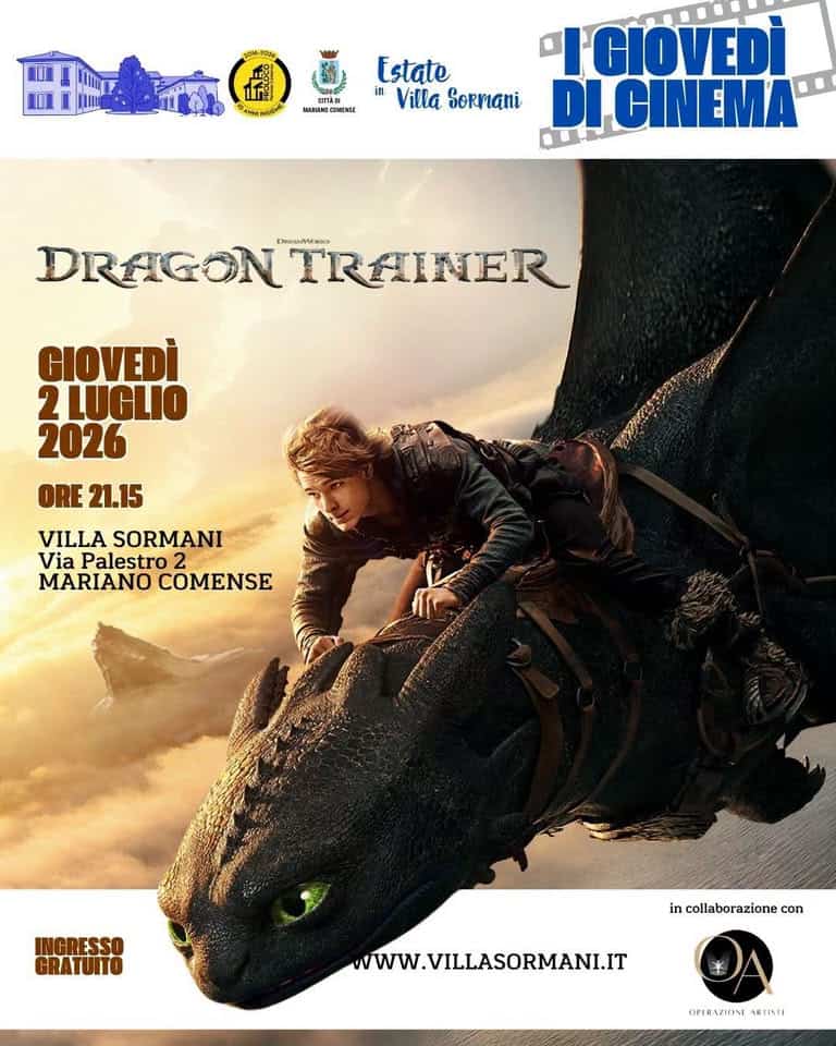 Evento “Dragon Trainer (Live Action)” Locandina “Dragon Trainer (Live Action)” - giovedì 2 luglio ore 21:15 - 23:15