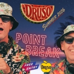 DRUSO SUMMER 2026 🍉 Point Break VDjs 🍉 INGRESSO GRATUITO Potrebbe essere un'immagine raffigurante il seguente testo "DRUSO SUMOR SUMMER Sune. 2026 POINT BREAK FREE ENTRY DRUSO"